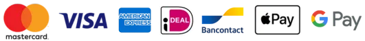 Secure payment methods accepted Visa MasterCard PayPal Crypto Apple Pay